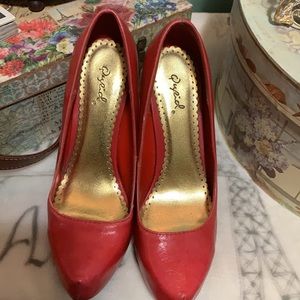 Red High Heel Pumps